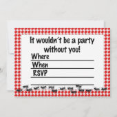 Summer Birthday BBQ Uitnodiging (Achterkant)