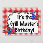 Summer Birthday BBQ Uitnodiging (Voorkant / Achterkant)