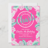 Summer Birthday Invitation | Pool Party Invitation Kaart (Voorkant)