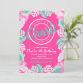 Summer Birthday Invitation | Pool Party Invitation Kaart (Staand voorkant)