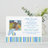 Summer Birthday Party Invitation Kaart (Staand voorkant)
