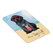 Summer Black Lab Magneet (Rechterzijde)