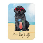 Summer Black Lab Magneet (Verticaal)
