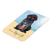 Summer Black Lab Magneet (Linkerzijde)