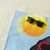 Summer Black Lab Strandlaken (In situ)