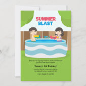 Summer Blast Invitation Kaart (Voorkant)