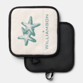 Summer Blauwgroen Dubbele Starfish Pannenlap (Voorkant / Achterkant)