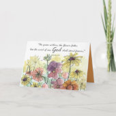 Summer Blessings Isaiah Scripture Garden Flowers Kaart (Voorkant)