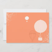 Summer Bliss Air Balloons Wedding Kaart (Achterkant)
