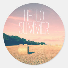 Summer Bliss op het Engelse platteland Ronde Sticker