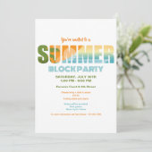 Summer Block Party Kaart (Staand voorkant)