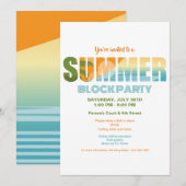 Summer Block Party Kaart (Voorkant / Achterkant)