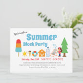 Summer Block Party Kaart (Staand voorkant)