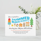 Summer Block Party Kaart (Staand voorkant)