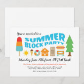 Summer Block Party Kaart (Voorkant / Achterkant)