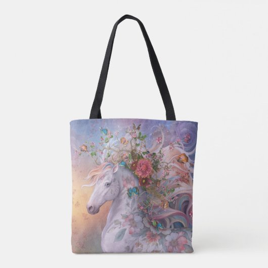 "Summer Bloom" Canvas tas (Achterkant)
