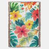 Summer Bloom Throw Blanket Deken (Voorkant Verticaal)