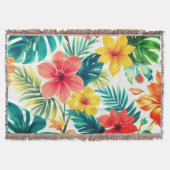 Summer Bloom Throw Blanket Deken (Voorkant)