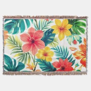 Summer Bloom Throw Blanket Deken