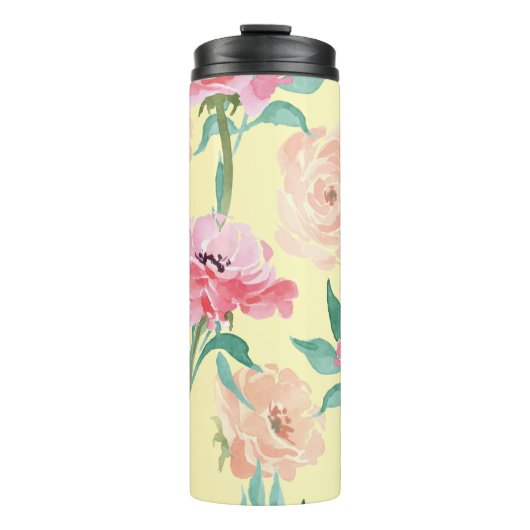Summer Blooms Floral Thermosbeker (Voorkant)