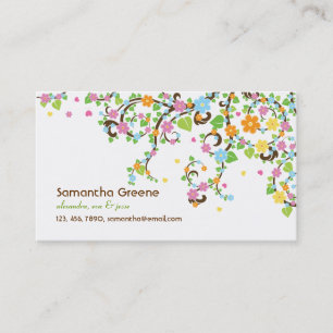 Summer Blooms mammie Calling Card Contactkaartje