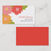 Summer Blossom Calling Card Contactkaartje (Voorkant / Achterkant)