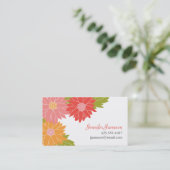 Summer Blossom Calling Card Contactkaartje (Staand voorkant)