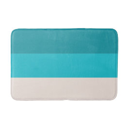 Summer Blue Beach Vibe Colorblock Badmat