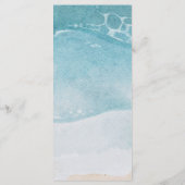 Summer Blue Beach Wedding Menu (Achterkant)