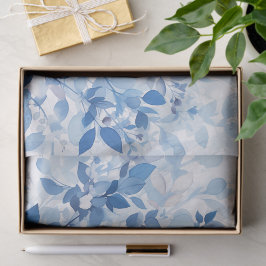 Summer Blue Botanical Tissuepapier