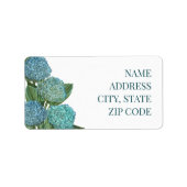 Summer Blue Hydrangea bouquet Etiket (Voorkant)