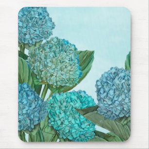 Summer Blue Hydrangea Bouquet Muismat