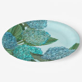 Summer Blue Hydrangea Bouquet Papieren Bordje (Gekanteld)