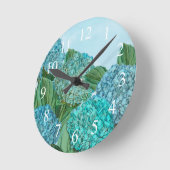 Summer Blue Hydrangea Bouquet Ronde Klok (Hoek)