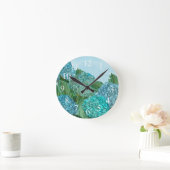 Summer Blue Hydrangea Bouquet Ronde Klok (Huis)