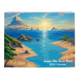 Summer Blue Ocean Beach Kalender