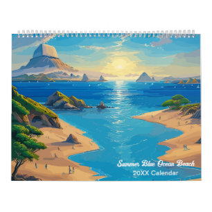 Summer Blue Ocean Beach Kalender