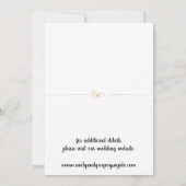 Summer Blue Ocean Beach Wedding Invitations Save The Date (Achterkant)