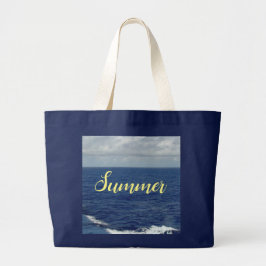 Summer Blue Ocean Canvas tas