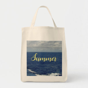 Summer Blue Ocean Canvas tas