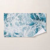 Summer Blue Ocean Wave  Bad Handdoek (Handdoek)