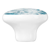 Summer Blue Ocean Wave Keramische Knop (Zijkant)