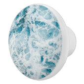 Summer Blue Ocean Wave Keramische Knop (Rechts)