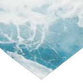 Summer Blue Ocean Wave Korte Tafelloper (Hoek)