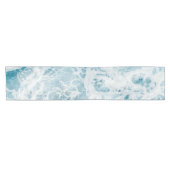 Summer Blue Ocean Wave Korte Tafelloper (Horizontaal)