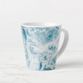 Summer Blue Ocean Wave Latte Mok (Rechterhoek)