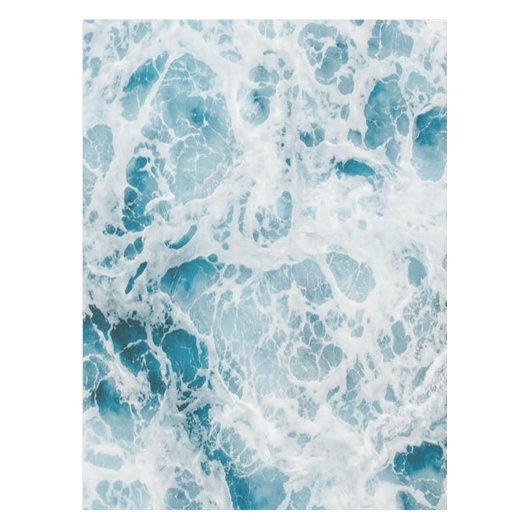 Summer Blue Ocean Wave Tafelkleed (Voorkant)