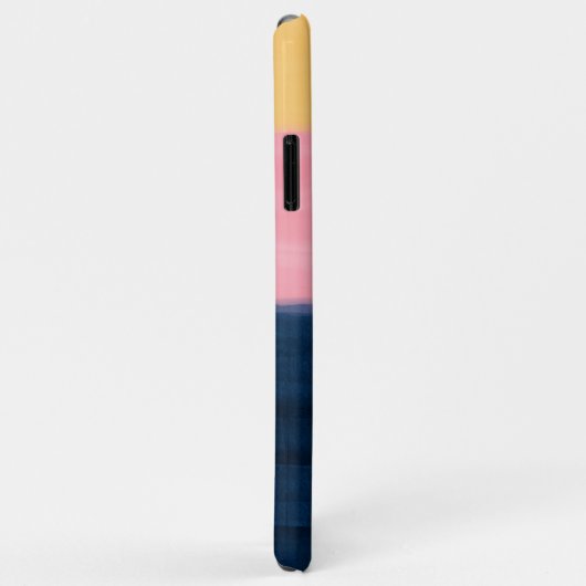 Summer Blue Pink Yellow Strokes Stripint Paint Case-Mate iPhone Case (Achterkant/rechts)