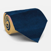 Summer Blue Pink Yellow Strokes Stripint Paint Stropdas (Opgerold)