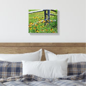 Summer Blue Ridge Parkway USA Wildflower Foto Canvas Afdruk (Insitu (Slaapkamer))